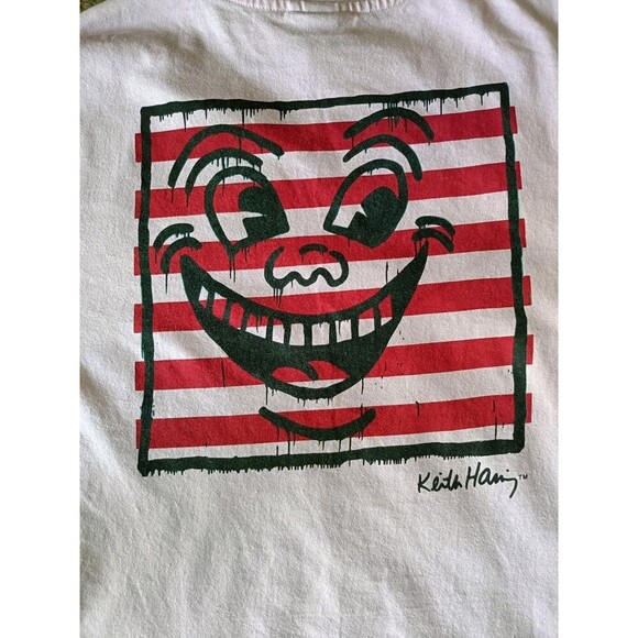 Keith Haring T-Shirt Men's Small Pink Short Sleeve - Picture 2 of 7